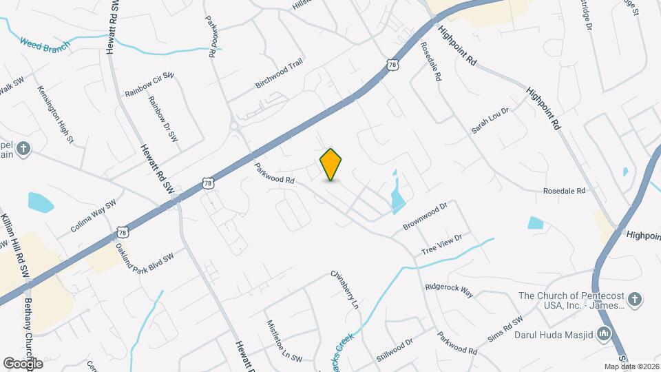 2220 Park Estates Ln SW Map and Location Details