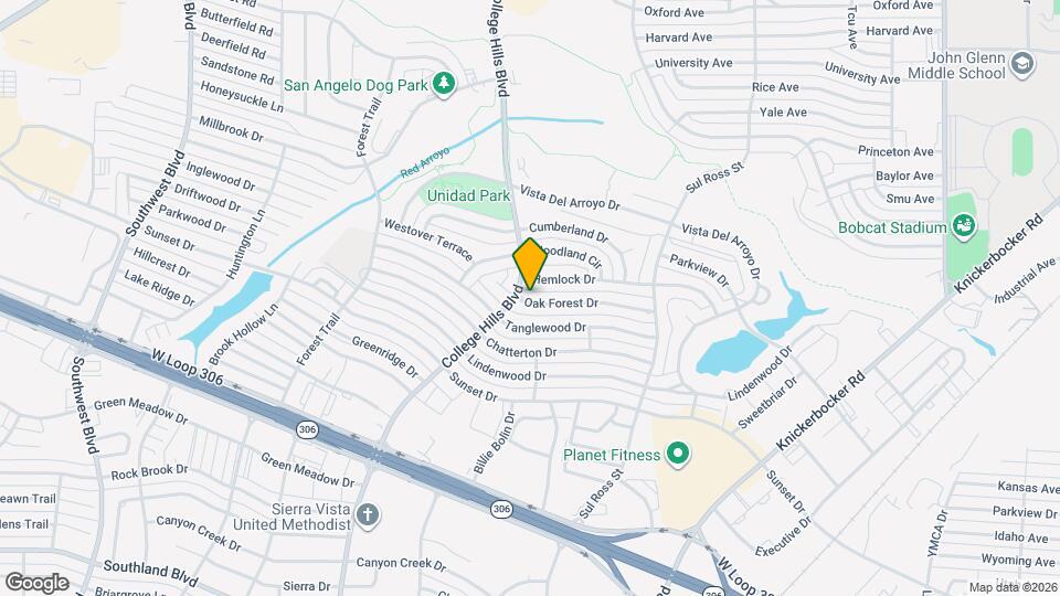 3108 Oak Forest Dr Map and Location Details