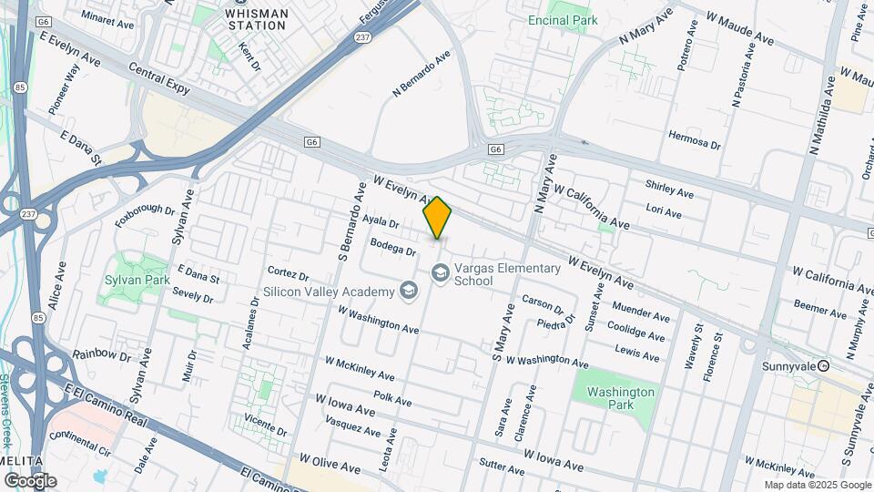 1118 Ayala Dr Mapa y Detalles de la Ubicación