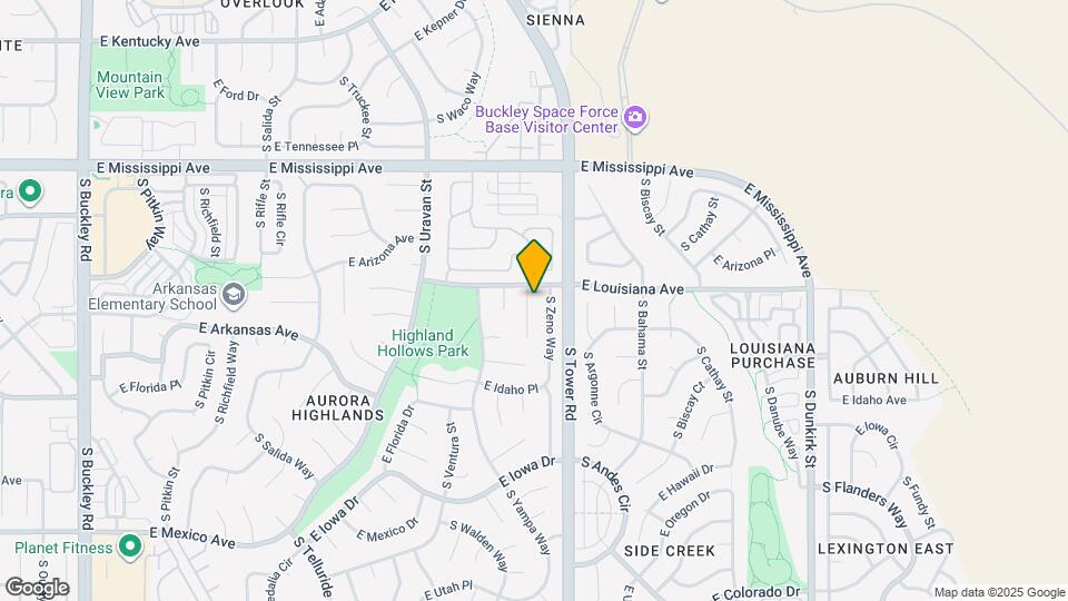 1314 S Zeno St Map and Location Details