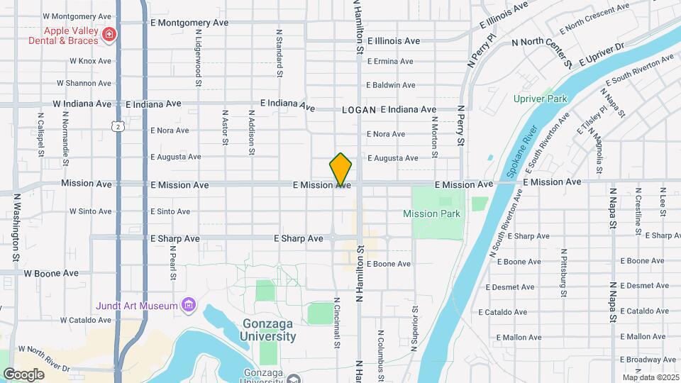 808 E Mission Ave Map and Location Details