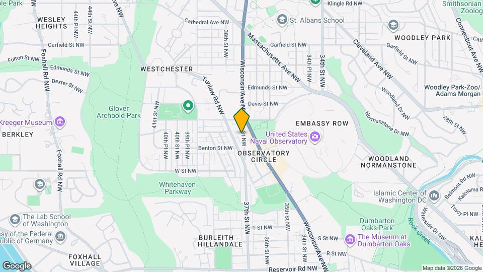 2414 37th St NW Map and Location Details