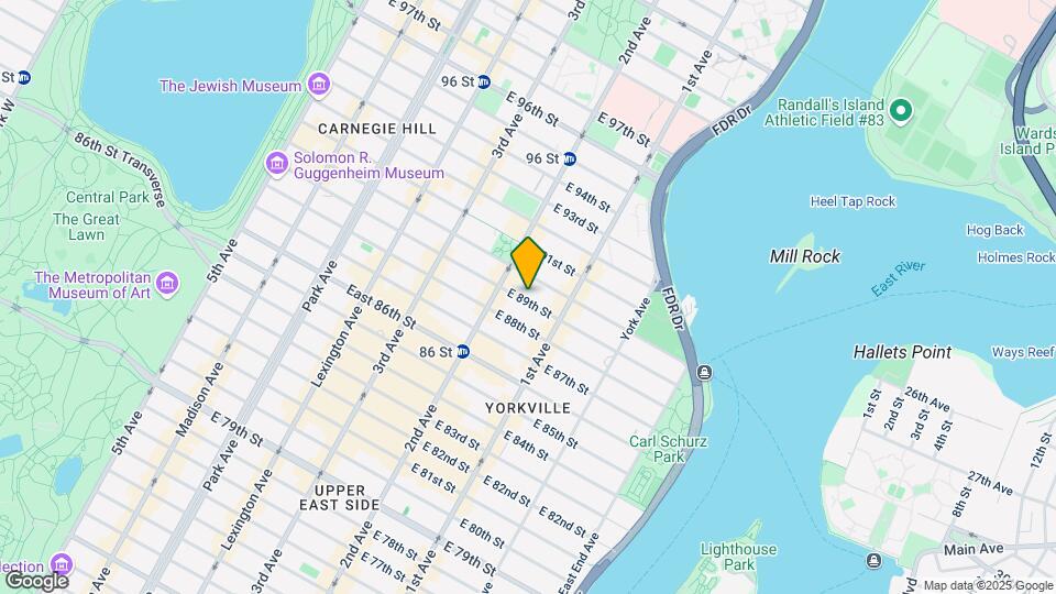 317 E 89th St Mapa y Detalles de la Ubicación