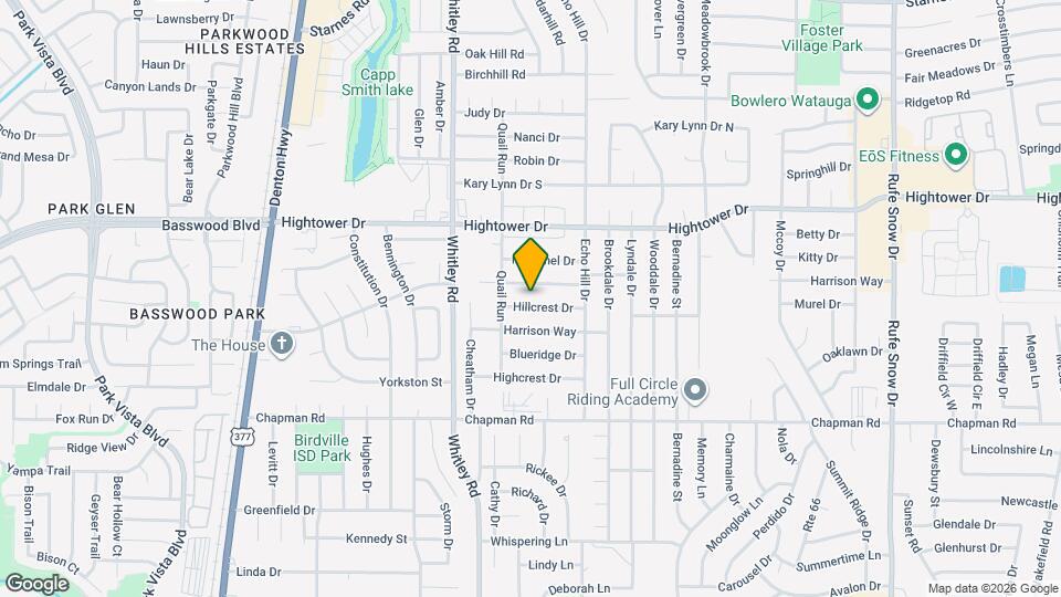 6017 Hillcrest Dr Map and Location Details