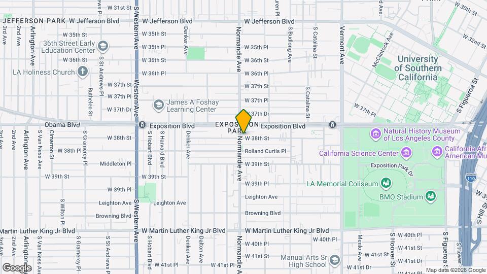 1281 W 38th St Map and Location Details