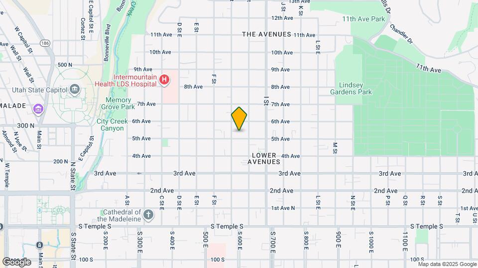 521 E 5th Ave Map and Location Details