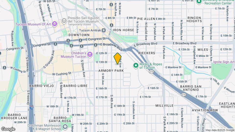337 S Railroad Ave Map and Location Details