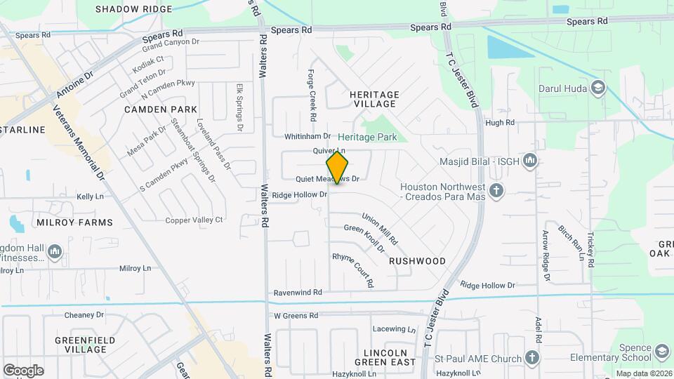 2518 Ridge Hollow Dr Map and Location Details