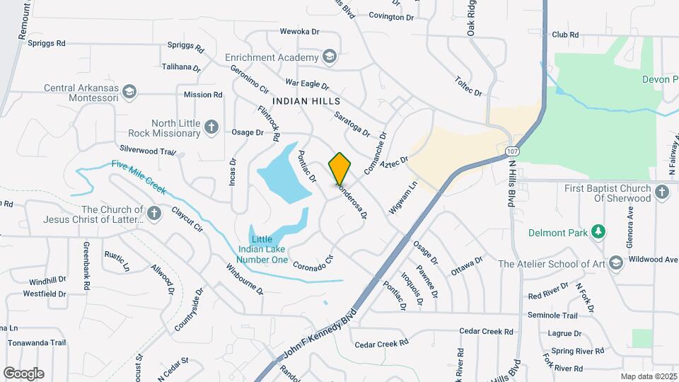 6809 Comanche Dr Map and Location Details