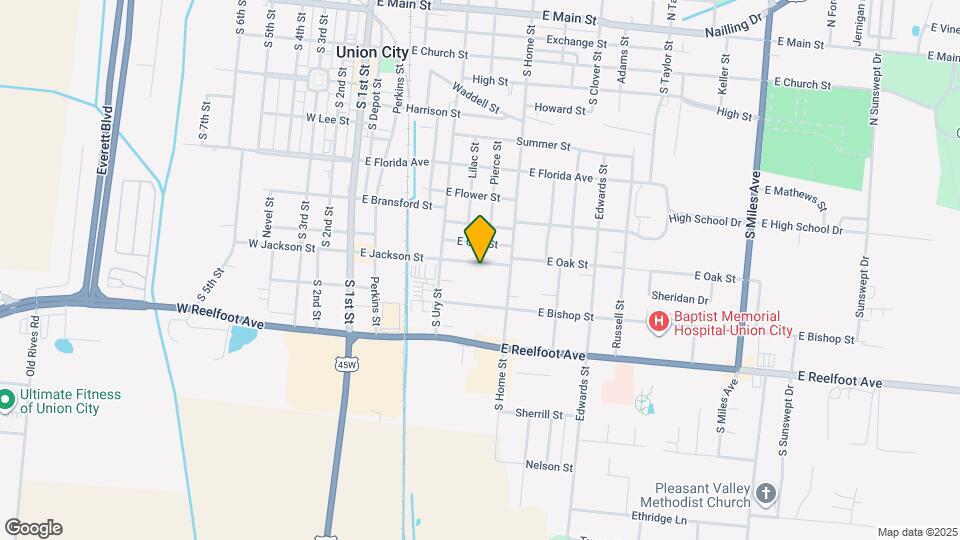 619 E Jackson St Map and Location Details