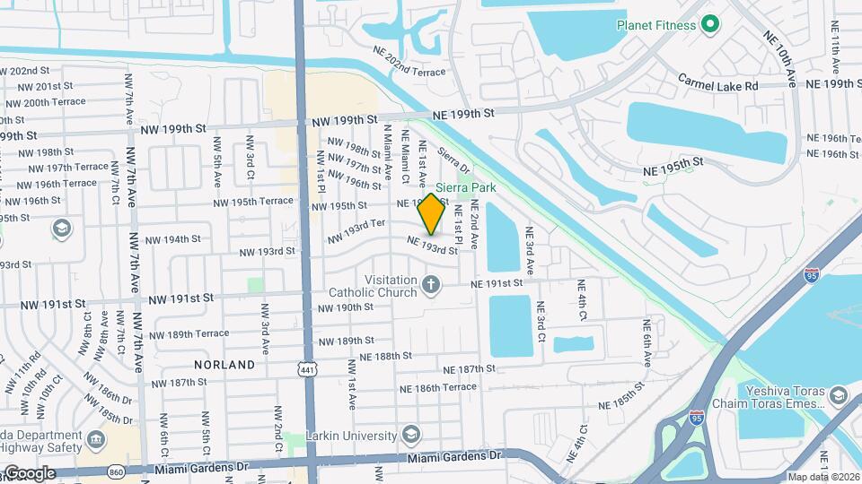 115 NE 193rd St Map and Location Details