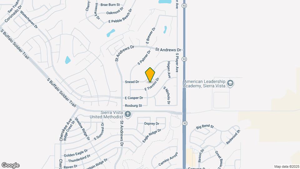 3527 E Trevino Dr Mapa y Detalles de la Ubicación