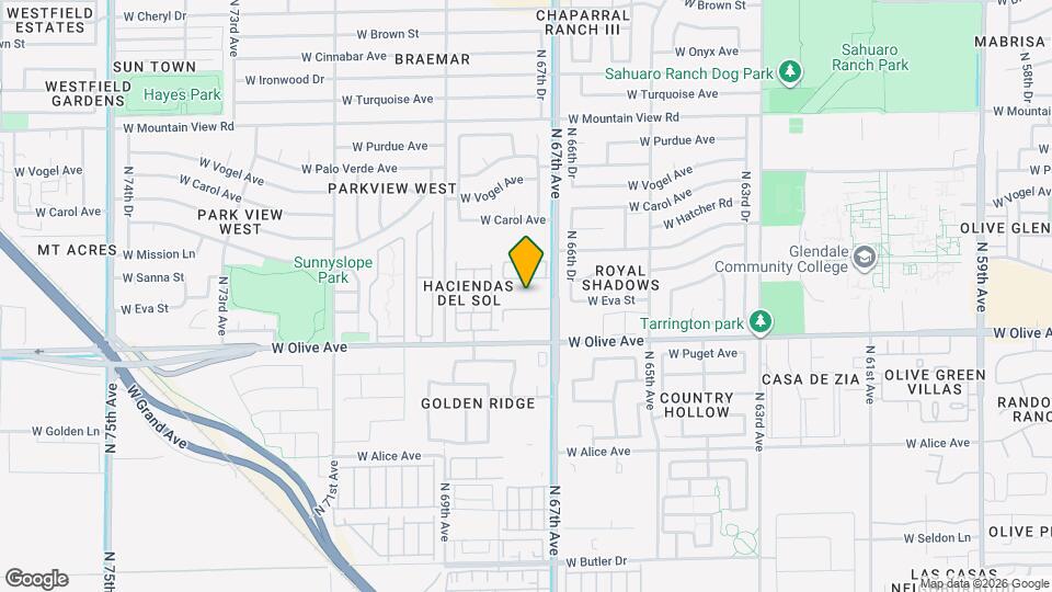 9160 N 67th Ave Map and Location Details