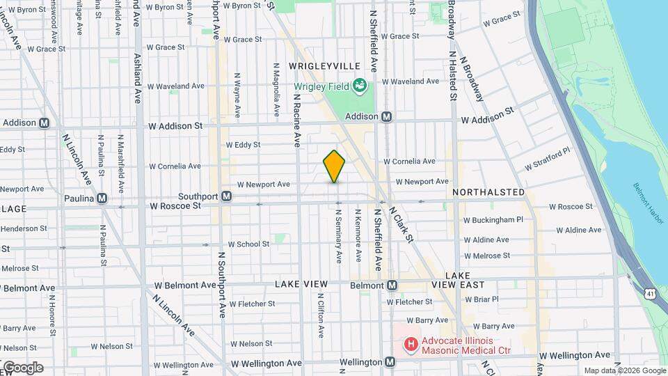 3420 N Seminary Ave, Unit 2F Mapa y Detalles de la Ubicación