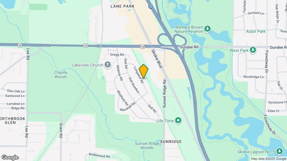 1025 Longaker Rd Map and Location Details