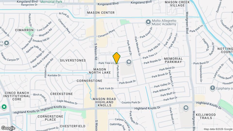 1206 Park Knoll Ln Map and Location Details