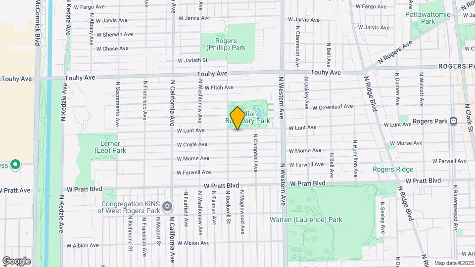 2539 W Lunt Ave, Unit 1st floor Mapa y Detalles de la Ubicación