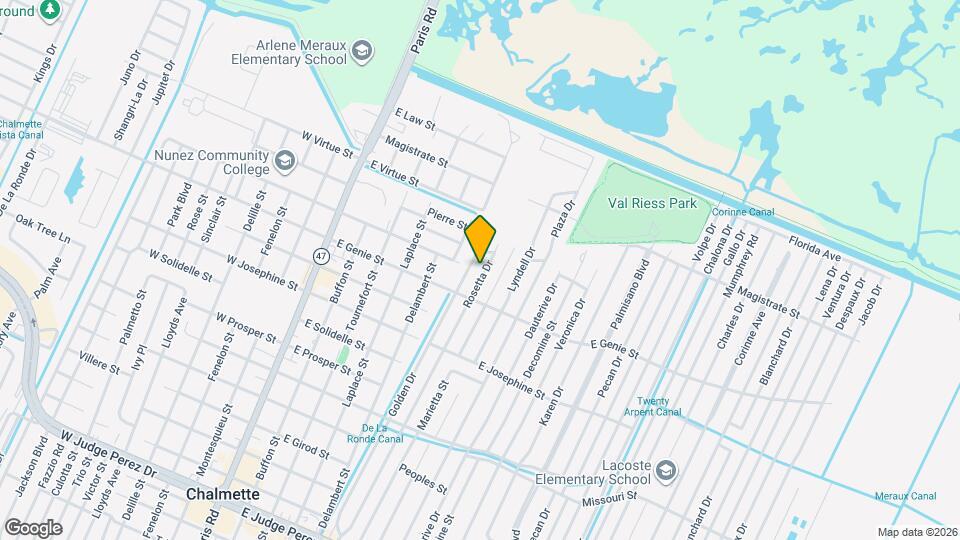 3616 Rosetta Dr Mapa y Detalles de la Ubicación