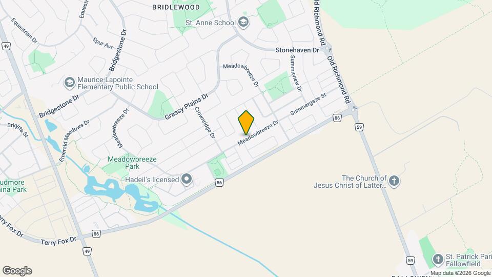 325 Meadowbreeze Dr Map and Location Details