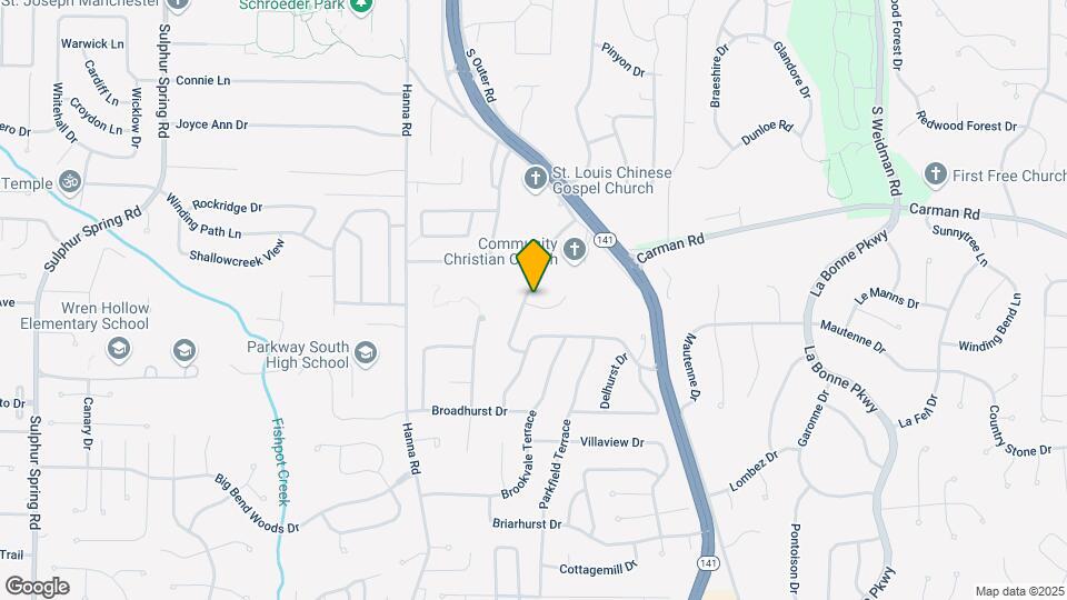637 Sandy Oak Dr Map and Location Details