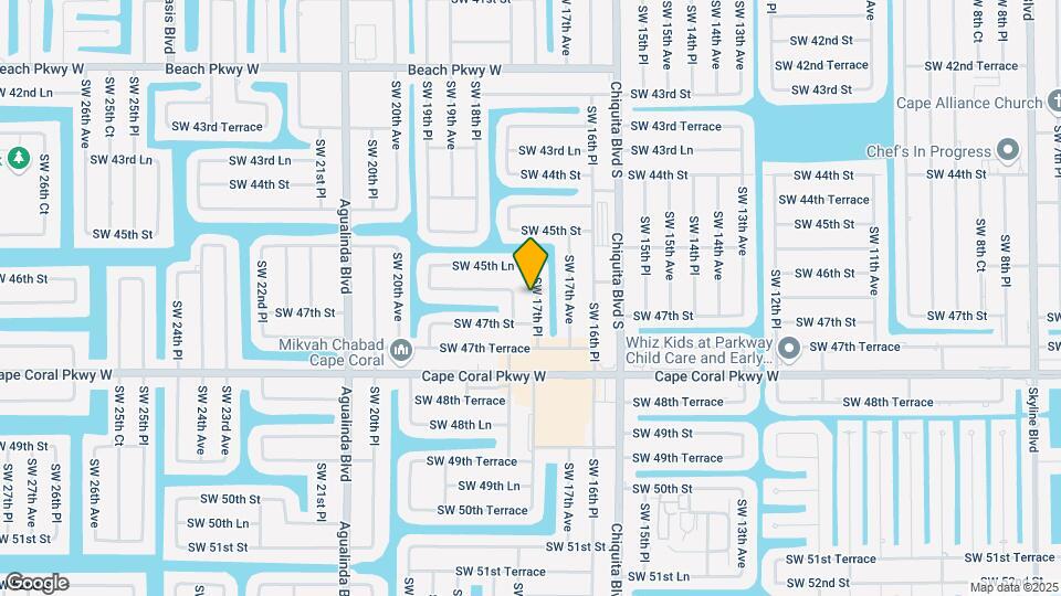 4618 SW 17th Pl Map and Location Details