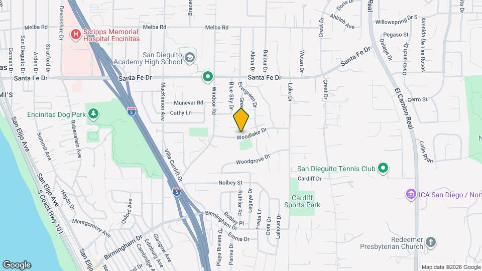 970 Woodlake Dr Map and Location Details