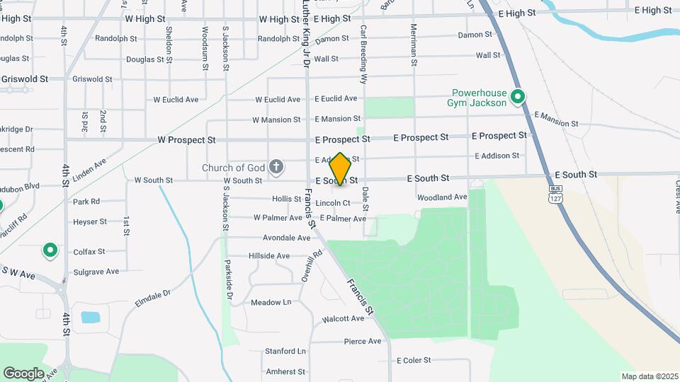 129 E South St Map and Location Details