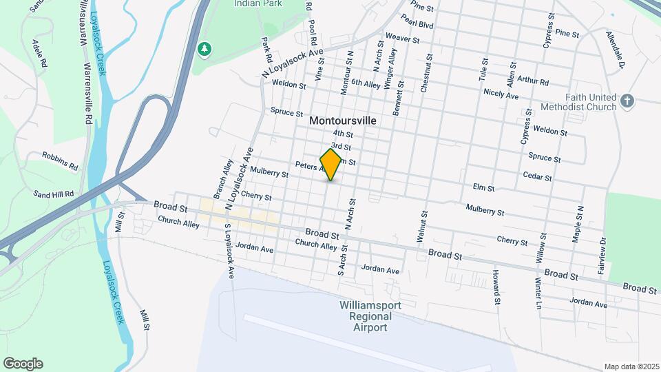 132 Montour St N Map and Location Details