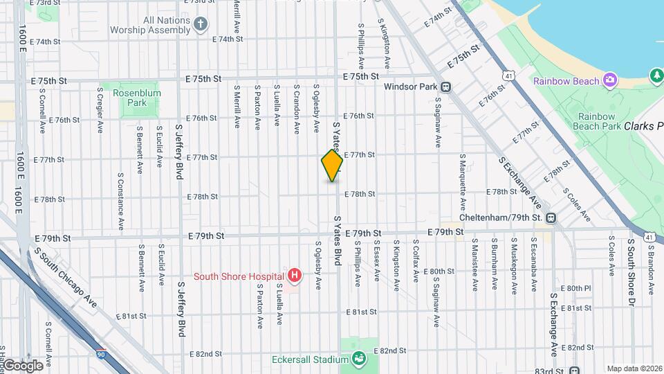 7748 S Yates Blvd Mapa y Detalles de la Ubicación