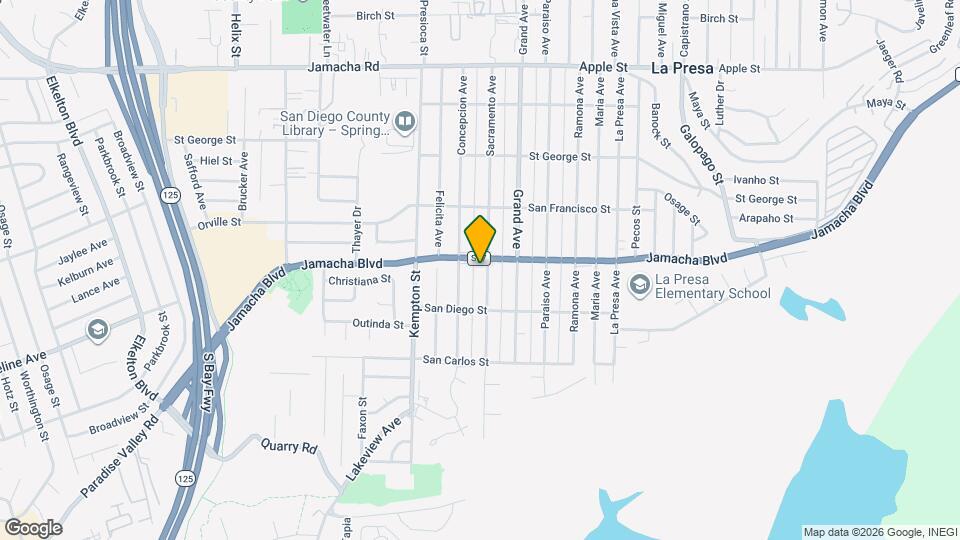 550 Sacramento Ave Map and Location Details