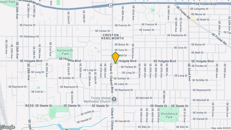 4527 SE 40th Ave Map and Location Details