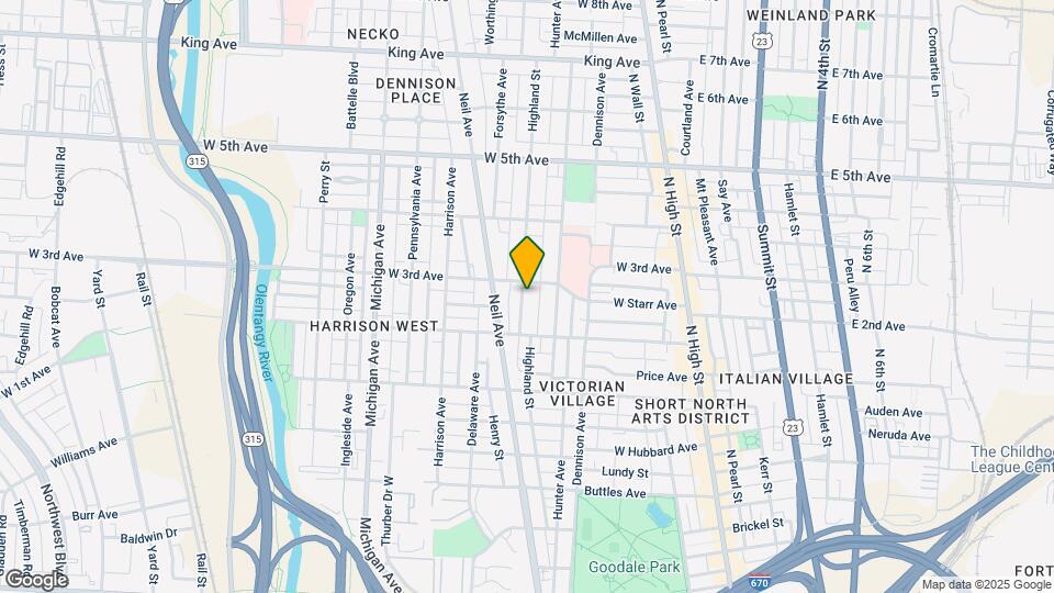 1056 Highland St Mapa y Detalles de la Ubicación