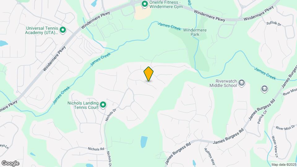 1015 Pebble Creek Trail Map and Location Details