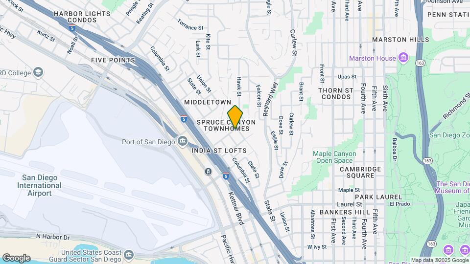 1121 W Redwood St Map and Location Details