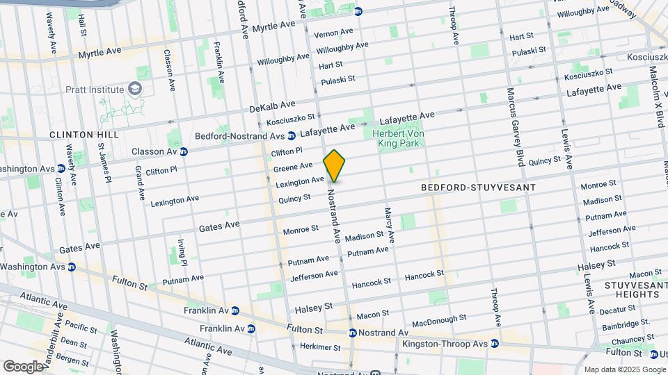 325 Nostrand Ave Map and Location Details