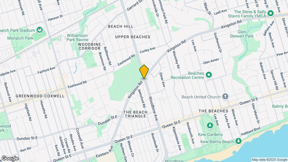 233 Kingston Rd Map and Location Details