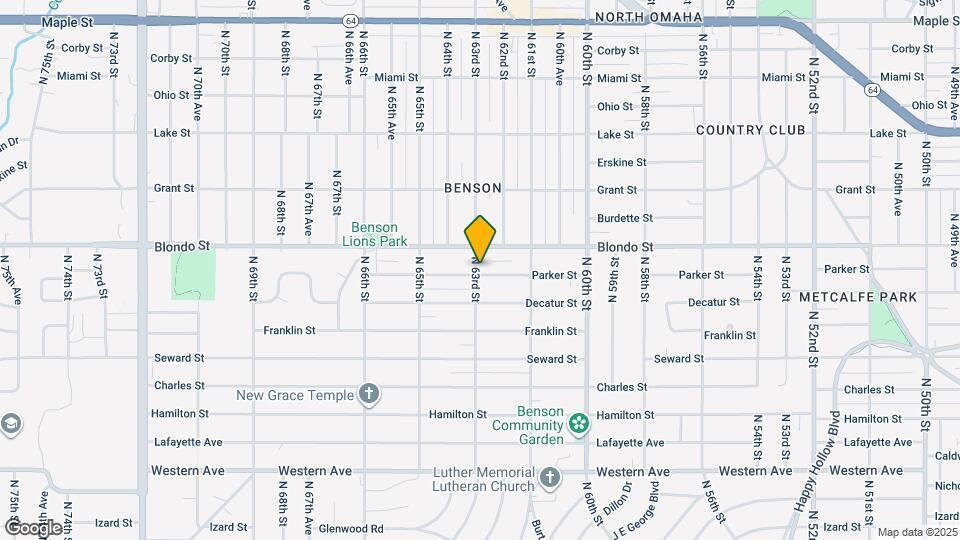 1901 N 63rd St Map and Location Details