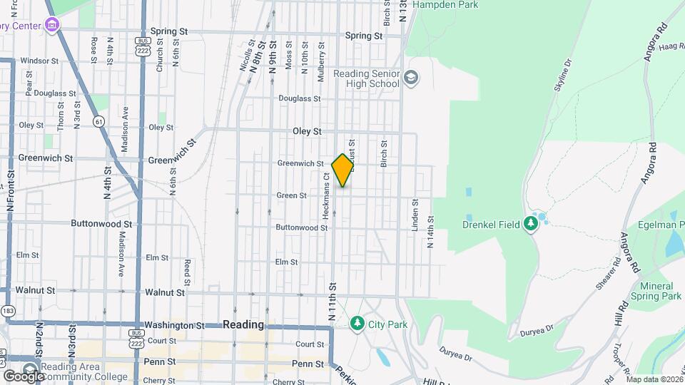 1115 Green St Map and Location Details