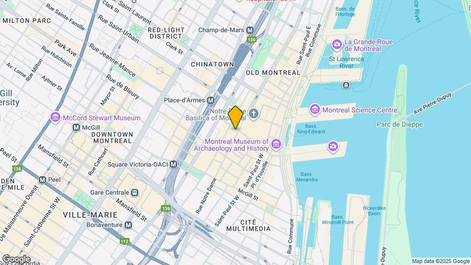 203-209 Notre-Dame Rue O Map and Location Details