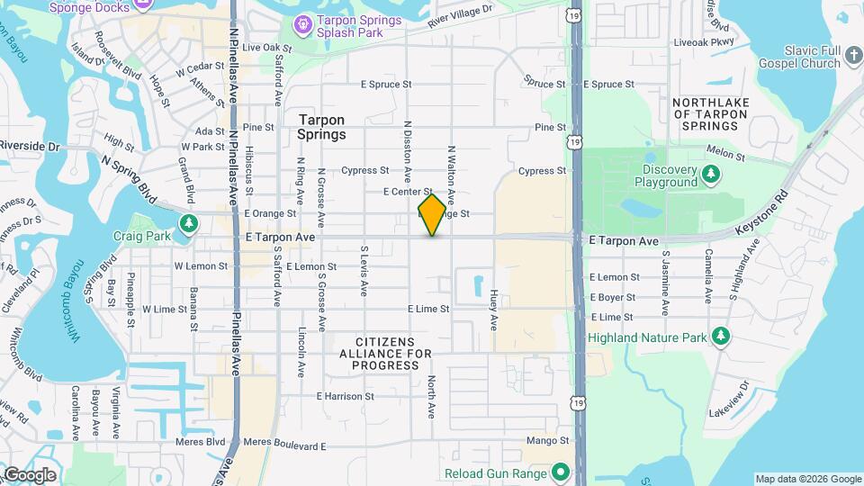 638 E Tarpon Ave Map and Location Details