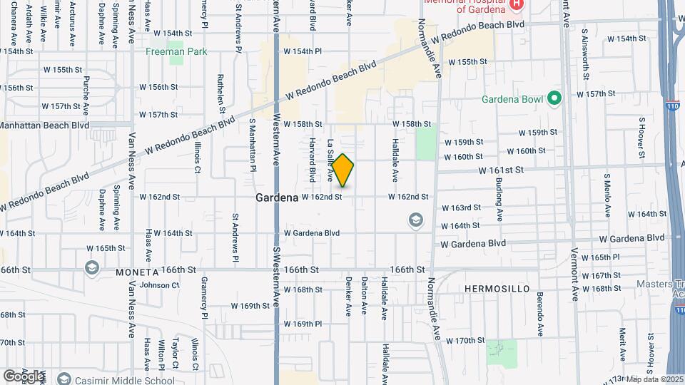 1625 W 162nd St Map and Location Details