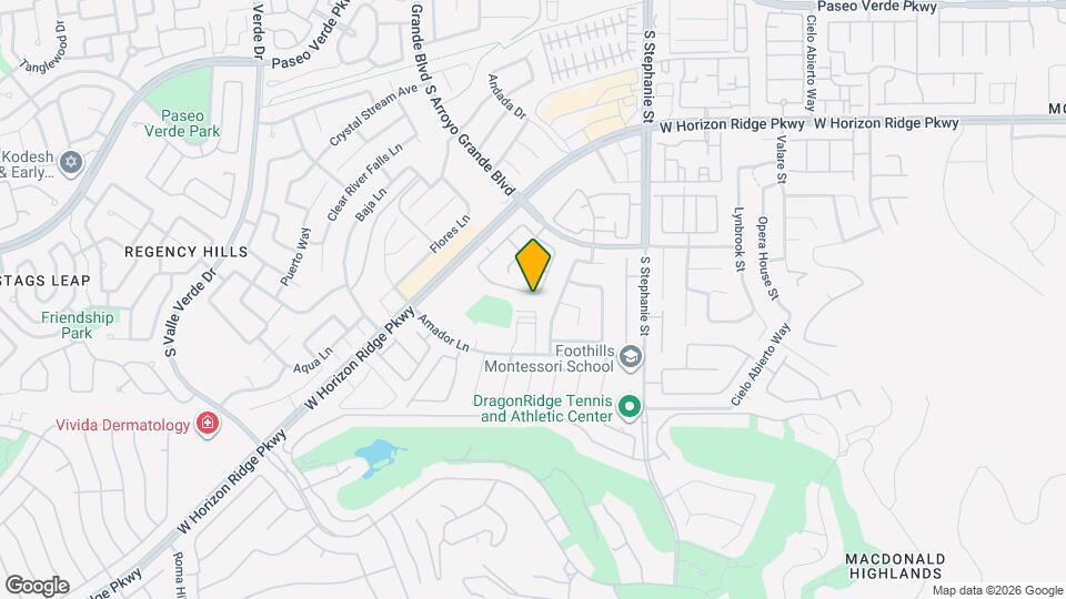 231 Horizon Peak Dr, Unit 123 Map and Location Details