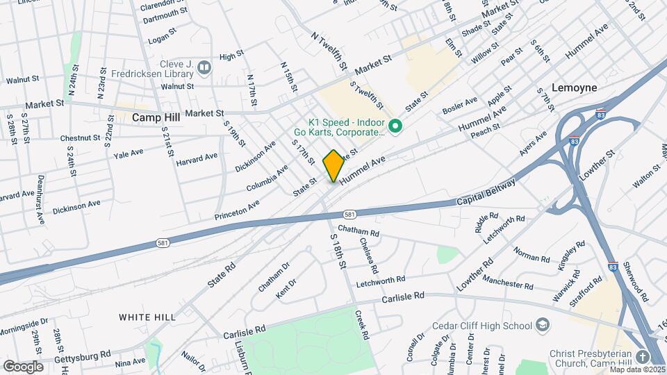 1708 Hummel Ave, Unit First Floor Apt. A Map and Location Details