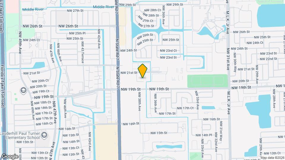 3741 NW 20th St Map and Location Details