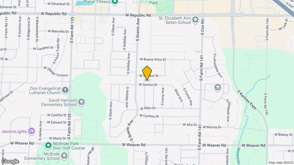 2625 W Sexton St Map and Location Details