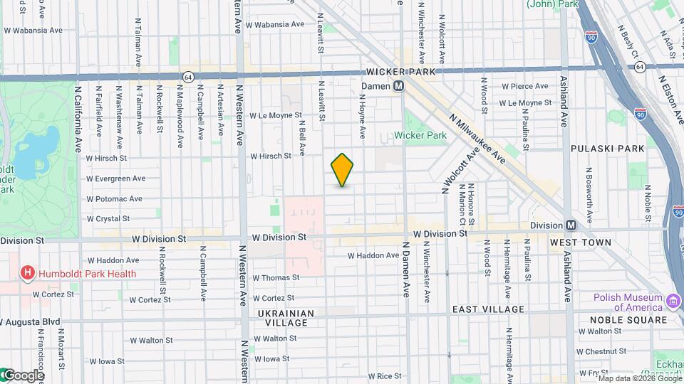 2132 W Potomac Ave Map and Location Details