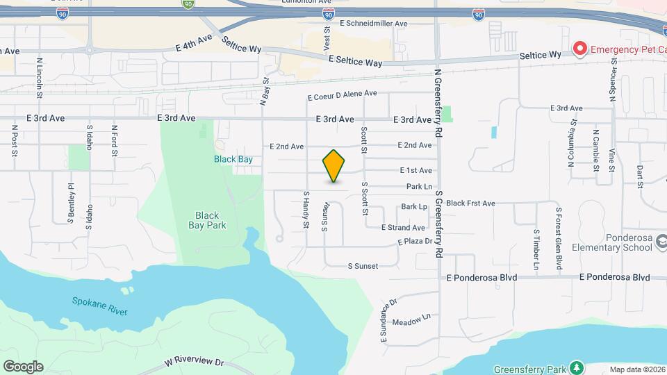 1613 E Park Ln Map and Location Details