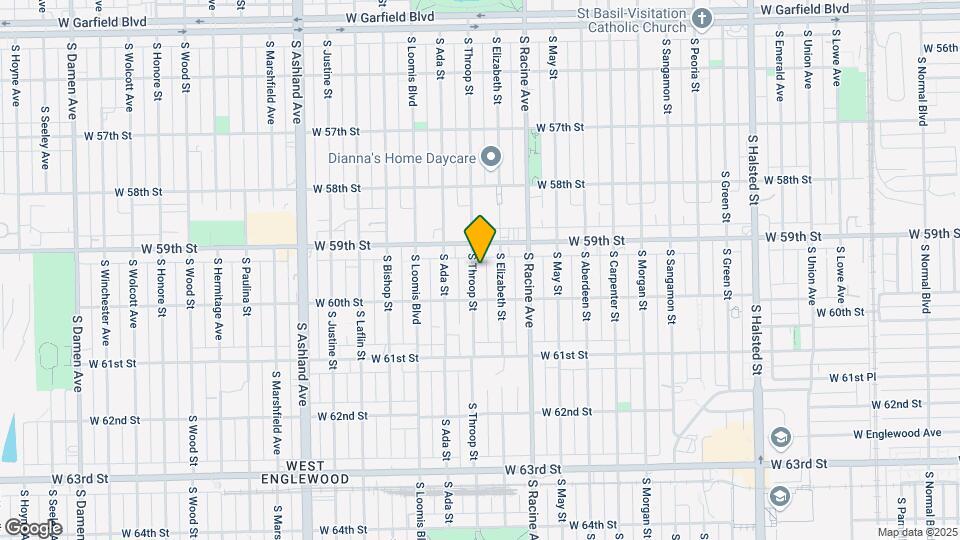 5929 S Throop St Mapa y Detalles de la Ubicación