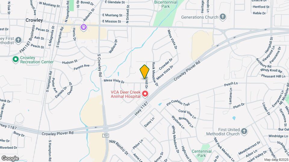 825 Mesa Vista Dr Map and Location Details