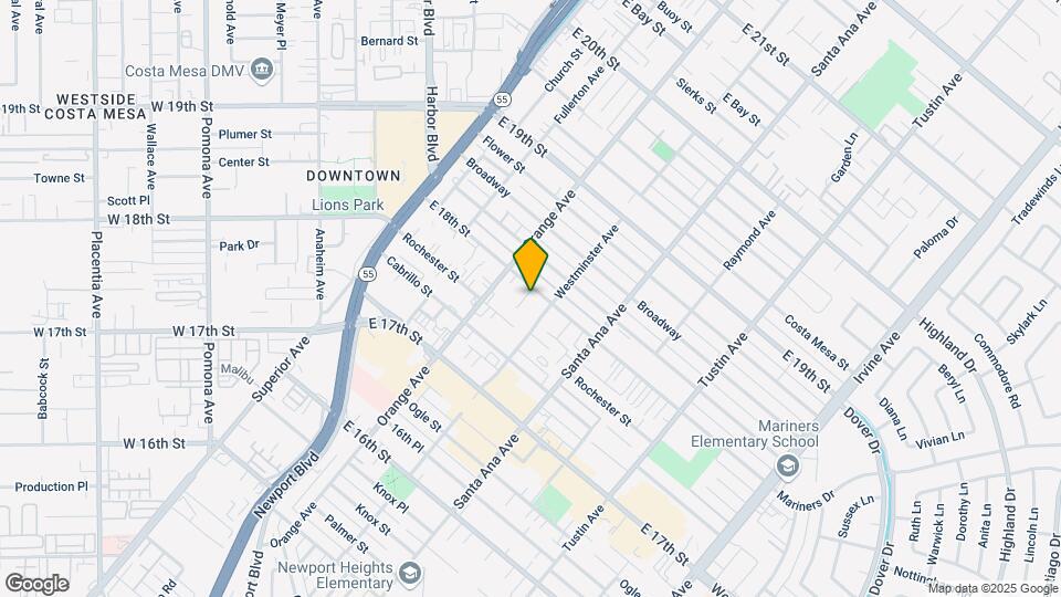 231 E 18th St Map and Location Details